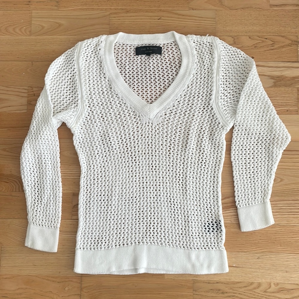 Rag & Bone white sweater xxs